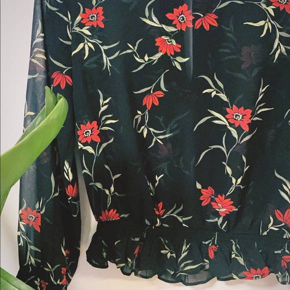 🖤🌹sheer vintage floral blouse🌹🖤 - Picture 5 of 8